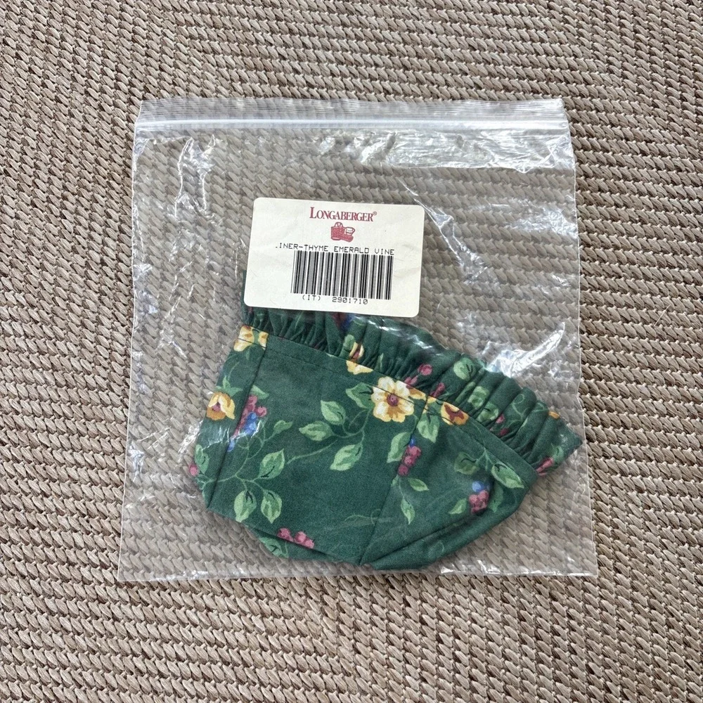 Longaberger Thyme Liner Emerald Vine 2901710